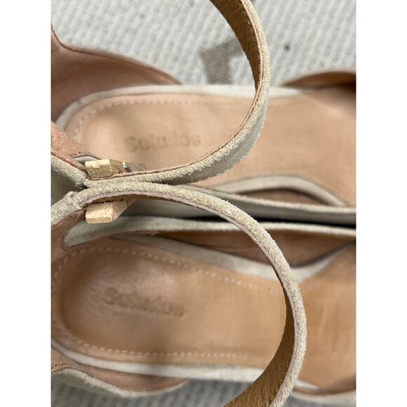 Soludos suede leather Gemma 3” Sand Heels, size 8, MSRP $ 149 - Picture 6 of 15